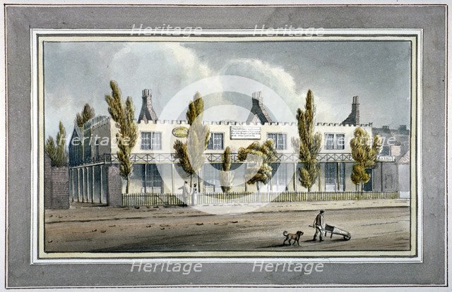 McDonald's Infirmary, County Terrace Street, off New Kent Road, Southwark, London, c1825. Artist: Anon
