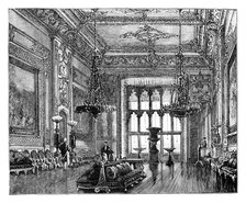 Grand Reception Room, Windsor Castle, c1888. Artist: Unknown