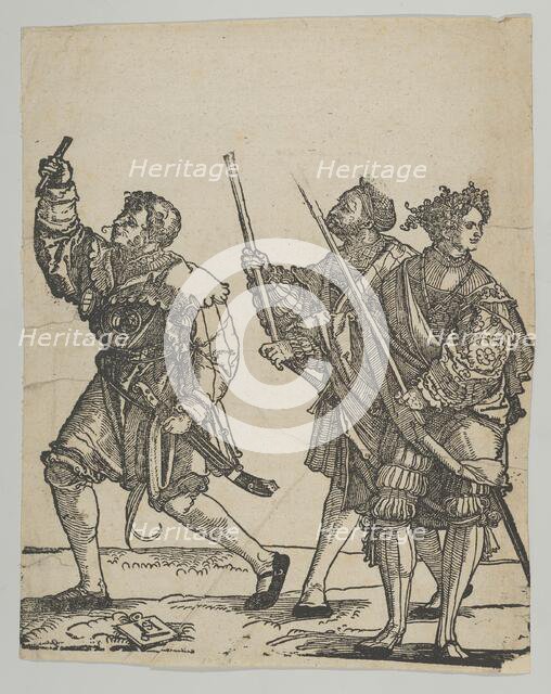 Master of Ceremonies and Torchbearer, from The Wedding Dancers. Creator: Hans Schäufelein the Elder.