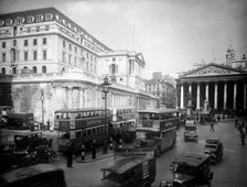 The Bank of England, City of London, c1930s. Artist: Unknown