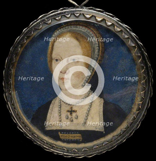 Portrait of Mary I of England, ca 1521-1525. Artist: Horenbout (Hornebolte), Lucas (1490/95-1544)