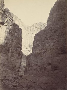 Limestone Walls, Kanab Wash, Colorado River, 1872. Creator: William H. Bell.