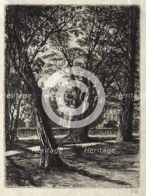 Kensington Gardens, 1859. Creator: Francis Seymour Haden (British, 1818-1910).