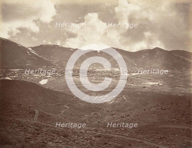 Virginia City, 1875, printed ca. 1876. Creator: Carleton Emmons Watkins.