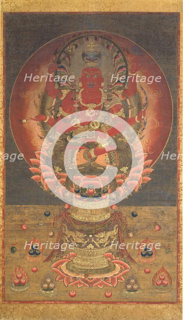 Aizen Myoo, 14th century. Creator: Unknown.