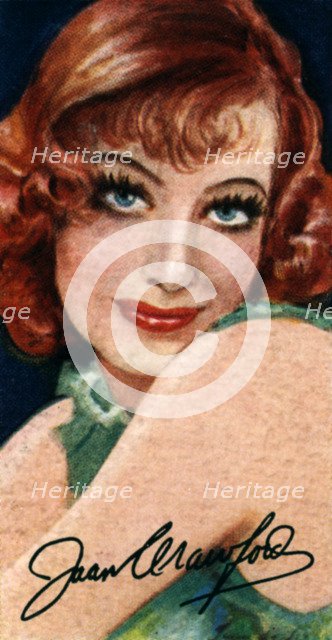 Joan Crawford, (1905-1977), Academy Award winning American actress, 20th century. Artist: Unknown