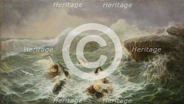 Playing with Dolphins, 1890s.