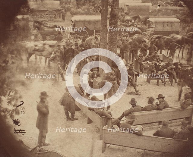 General Grant's Council of War, Massaponax Church, Virginia, May 21, 1864. Creator: Tim O'Sullivan.