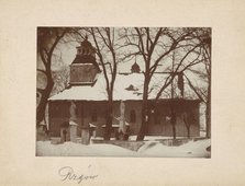 General view of Church of St James the Apostle from the south, Rzgow, between 1905-1914. Creator: Unknown.