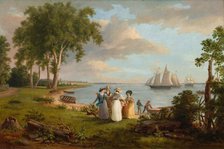 View of the Delaware near Philadelphia, 1831. Creator: Thomas Birch.