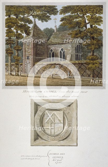 Hounslow Chapel, High Street, Hounslow, Middlesex, 1805. Artist: Anon