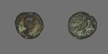 Tetradrachm (Coin) Portraying Empress Salonina, 267-268. Creator: Unknown.