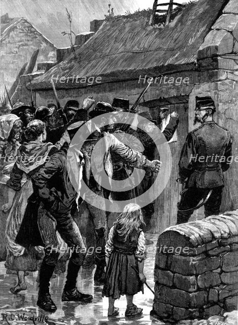 The State of Ireland: serving a process near Headford, Galway, 1880. Creator: William James Palmer.