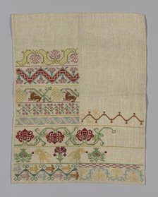 Sampler, England, 1775/1825. Creator: Unknown.