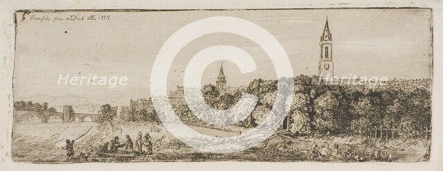 Dumfries from the Dock, 1777. Creator: John Clerk.