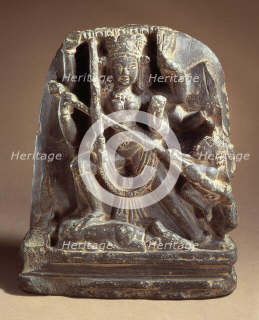 Durga Slaying the Buffalo Demon, 9th century. Creator: Unknown.