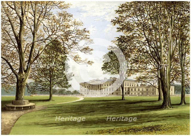 Hamilton Palace, South Lanarkshire, Scotland, home of the Duke of Hamilton, c1880. Artist: Unknown