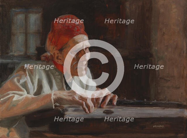 Larin Paraske's Lamentations, 1893. Creator: Albert Edelfelt.