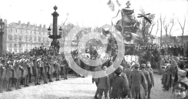 'La delivrance de l'Alsace et de la Lorraine celebree a Paris le 17 novembre 1918.  Creator: Unknown.