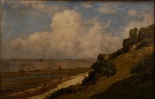 Beach at Honfleur, A hot day, 1876.