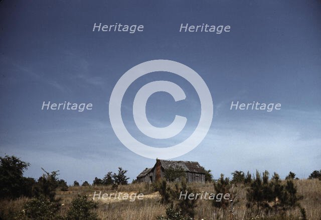 Cabin in southern U.S., ca. 1940. Creator: Marion Post Wolcott.