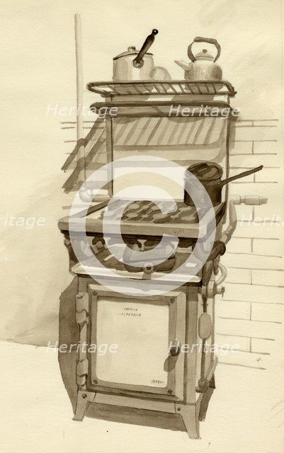 Gas stove, 1951. Creator: Shirley Markham.