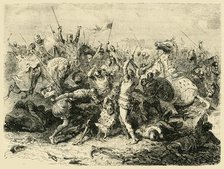 'The Battle of Bouvines', (1214), 1890.   Creator: Unknown.