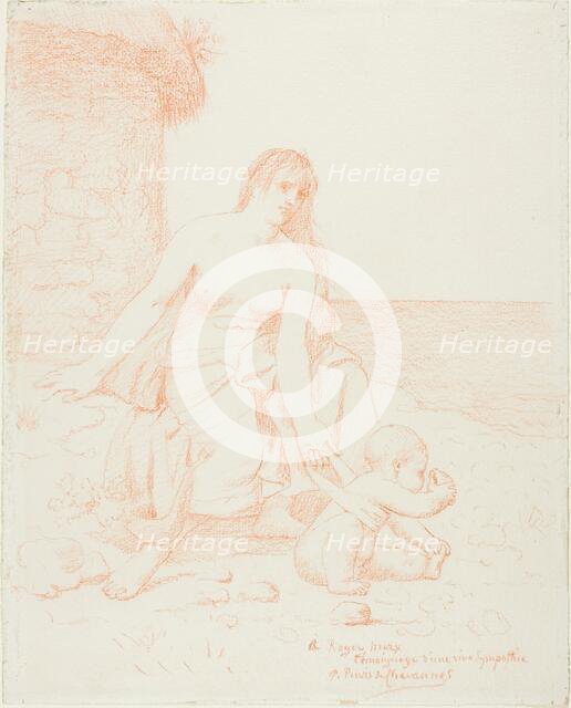 Fisherman's Family, c. 1883. Creator: Pierre Puvis de Chavannes.