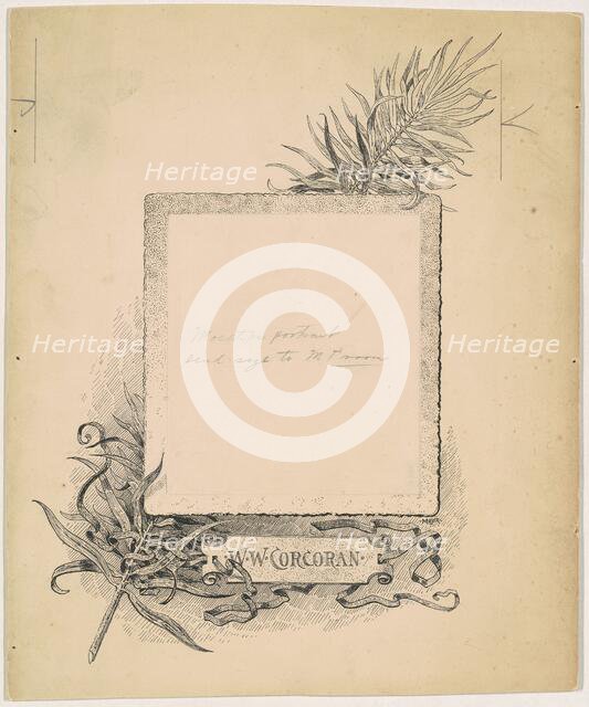 Frontispiece, Portrait of W. W. Corcoran, 1890-1891. Creator: James Henry Moser.