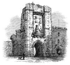 Gateway in the Castle, Warkworth, 1881. Creator: Unknown.