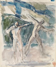 Two Men, 1918-1925. Creator: Magnus Enckell.