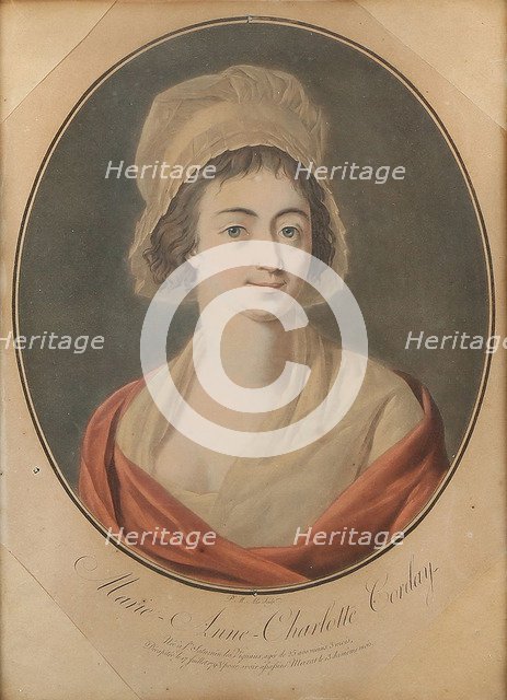 Portrait of Charlotte Corday (1768-1793).