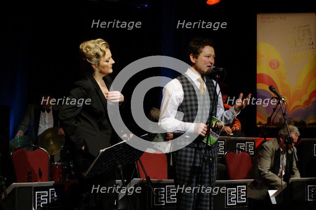 Claire Martin and J Nicholas, Ropetackle Arts Centre, Shoreham, West Sussex, Jan 2016. Artist: Brian O'Connor.