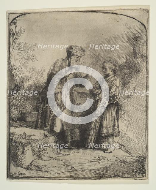 Abraham and Isaac, 1645. Creator: Rembrandt Harmensz van Rijn.