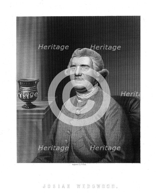 Josiah Wedgwood, English industrialist and potter. Artist: W Holl