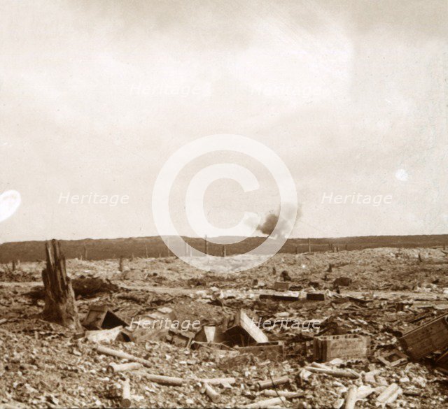 Shell, Douaumont, northern France, 1917. Artist: Unknown.