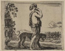 Bacchus, from 'Game of Mythology' (Jeu de la Mythologie), 1644. Creator: Stefano della Bella.