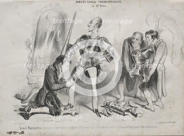 Moeurs Anglo-chevaleresques, 1839. Creator: Unknown.