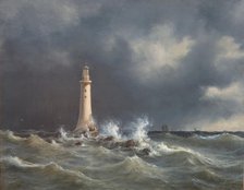 Eddystone Lighthouse, 1846. Creator: Anton Melbye.
