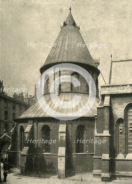 'The Temple Church', 1908. Artist: Unknown.