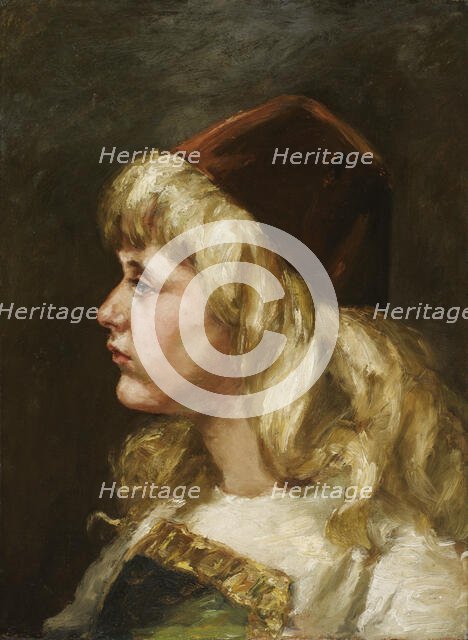 Natalie at Seven, 1883. Creator: Alice Pike Barney.