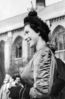 Princess Margaret visits Oxford, 1950. Artist: Unknown