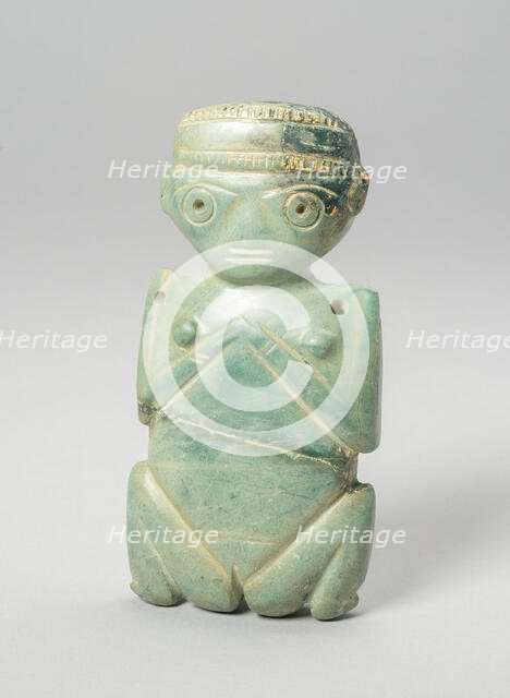 Squatting Female Figurine, A.D. 100/600. Creator: Unknown.