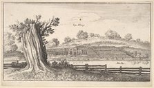 Albury with tree-stump in foreground, 1625-77. Creator: Wenceslaus Hollar.