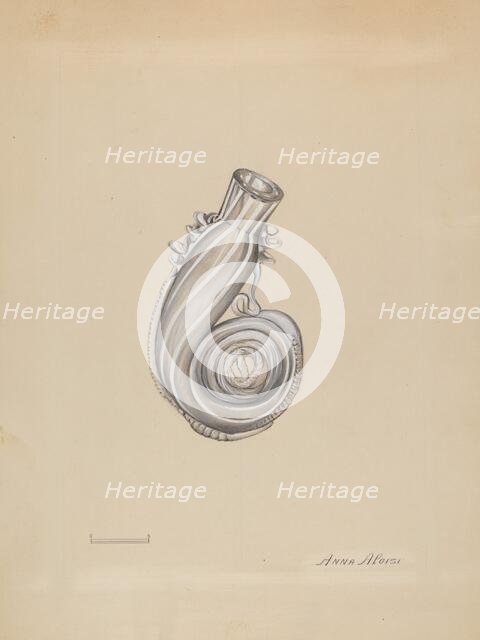 Scent Bottle, c. 1937. Creator: Anna Aloisi.