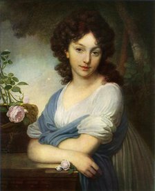 'Portrait of Yelena Alexandrovna Naryshkina', 1799, (1965). Creator: Vladimir Borovikovsky.