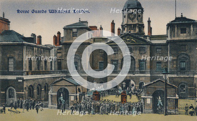 'Horse Guards Whitehall London', c1910.  Artist: Unknown.