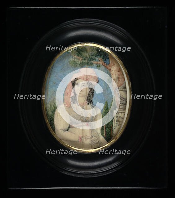 Dama desconocida con turbante rosa (Lady with Pink Turban), 1826. Creator: Francisco Estanislao Goyena y O'Daly.