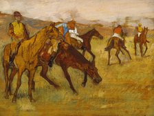 Before the Race, 1882-1884. Creator: Edgar Degas.