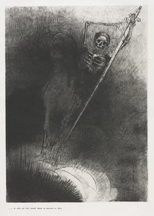 The Apocalypse of Saint John: And His Name That Sat on Him Was Death, 1899. Creator: Odilon Redon (French, 1840-1916); Blanchard; Ambroise Vollard (French, 1867-1939).